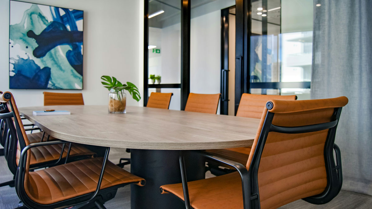 Office conference room.