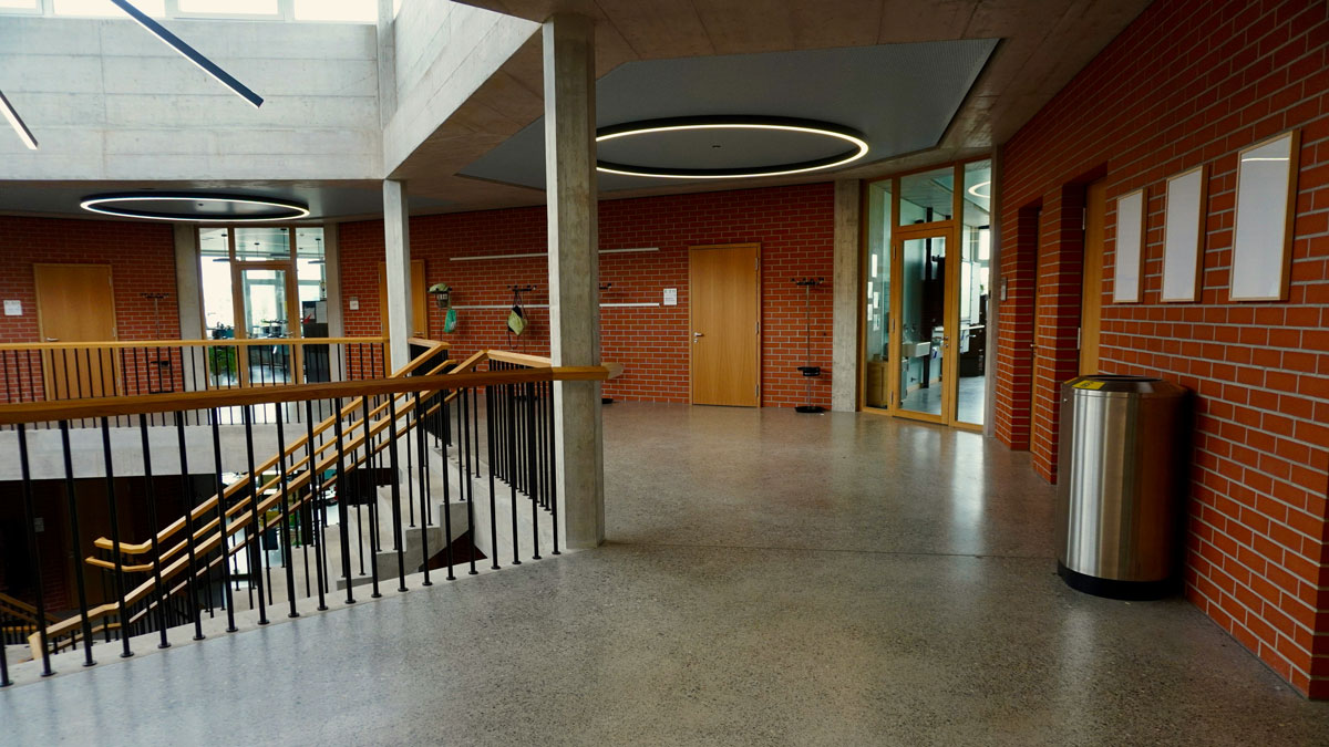 School hallway.
