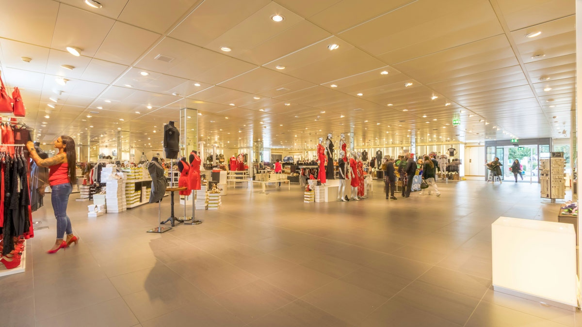 Shopping center.